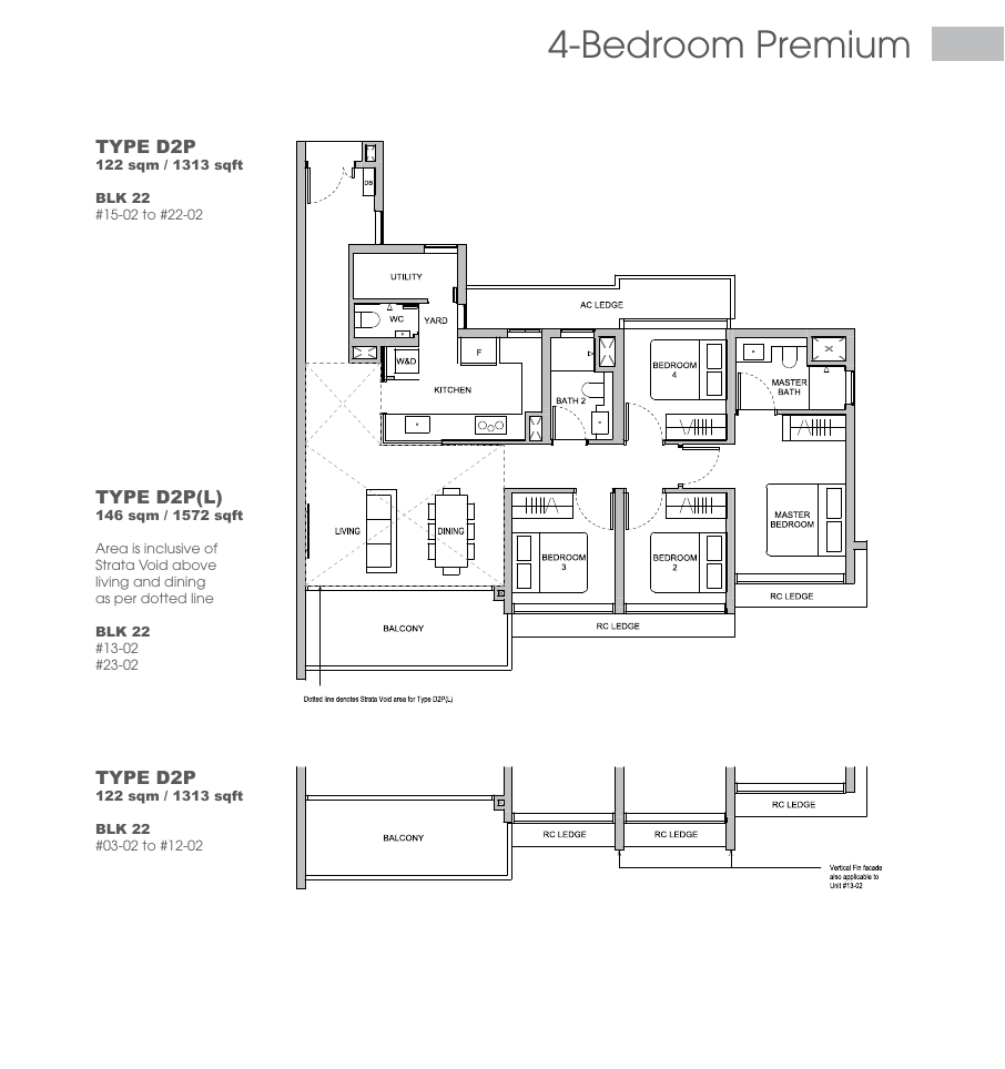 4 Bedroom Premium floor plan Type D2P