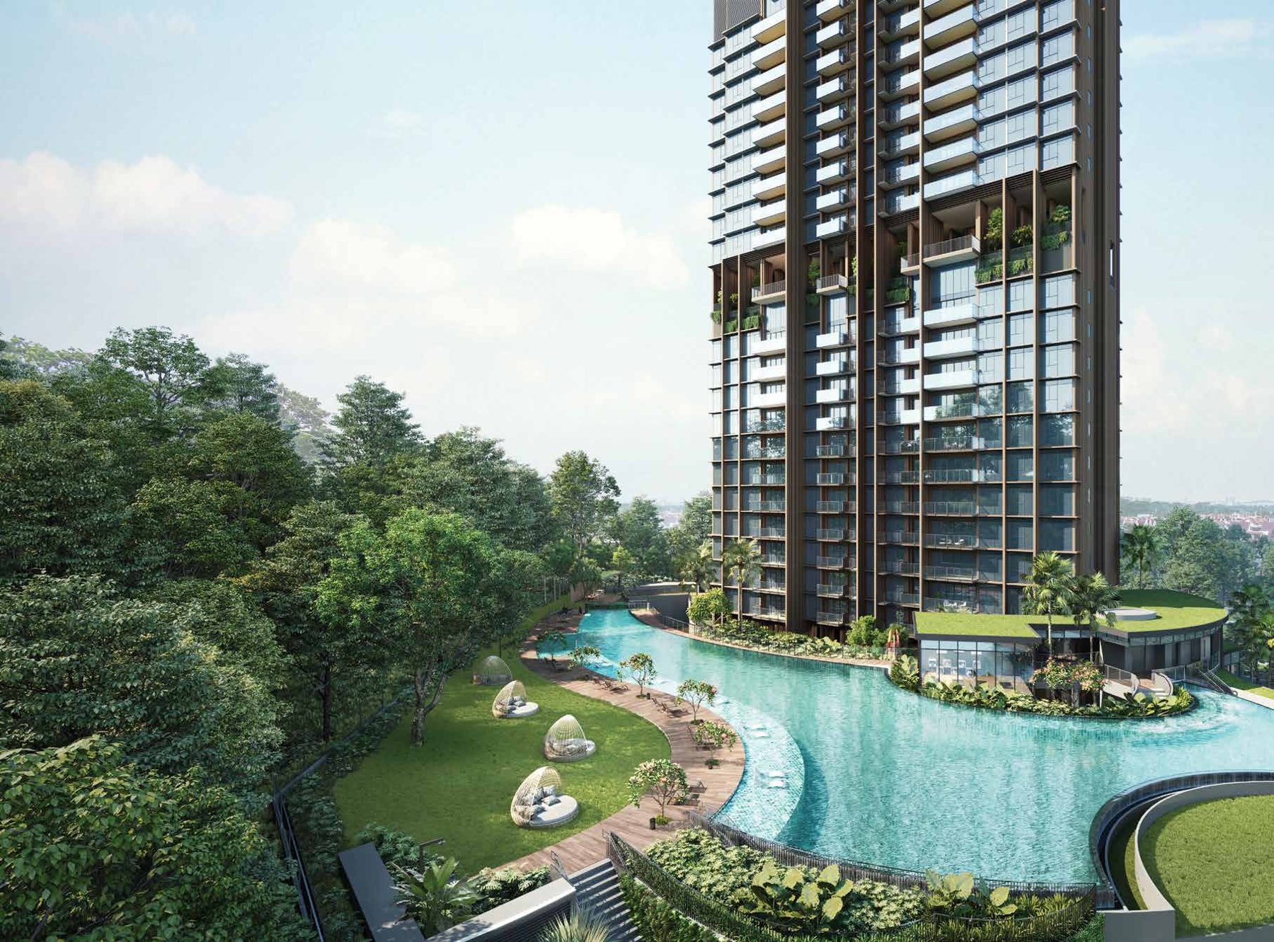 Pool and gardenscape