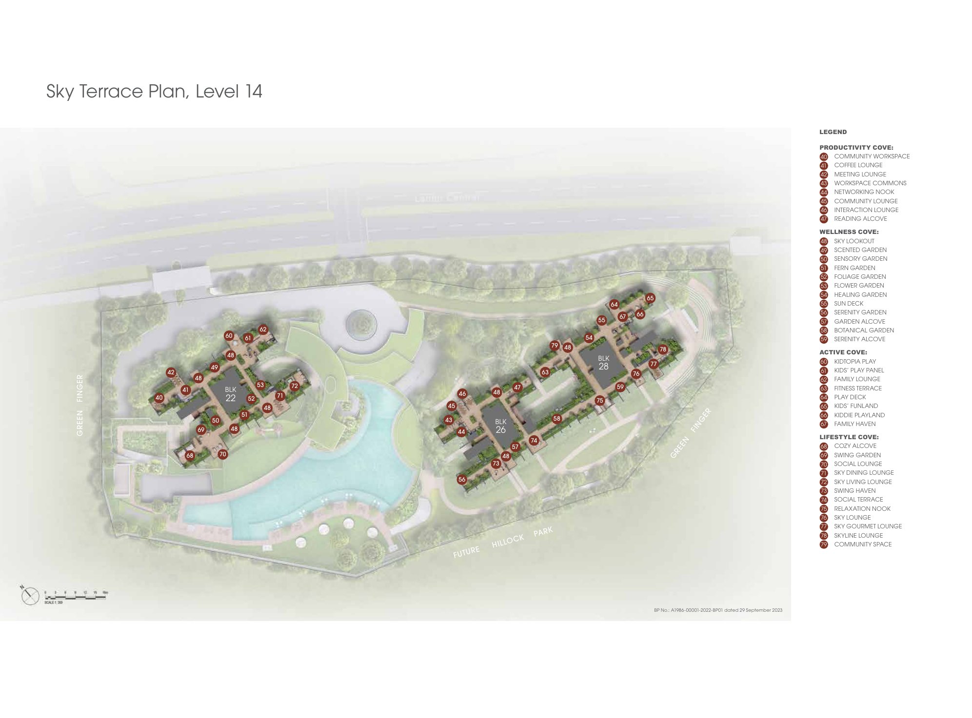 Sky Terrace plan, Level 14